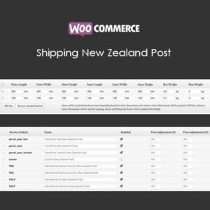 WooCommerce Shipping New Zealand Post